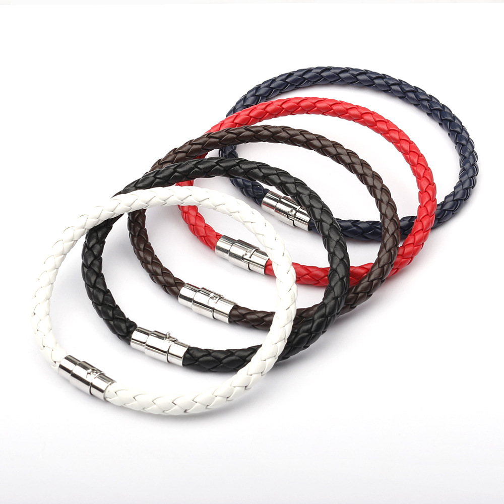 Pendeln Geometrisch Rostfreier Stahl Pu-leder Überzug Unisex Armbänder display picture 1