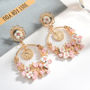 Multilayer resin, earrings, European style, simple and elegant design, boho style