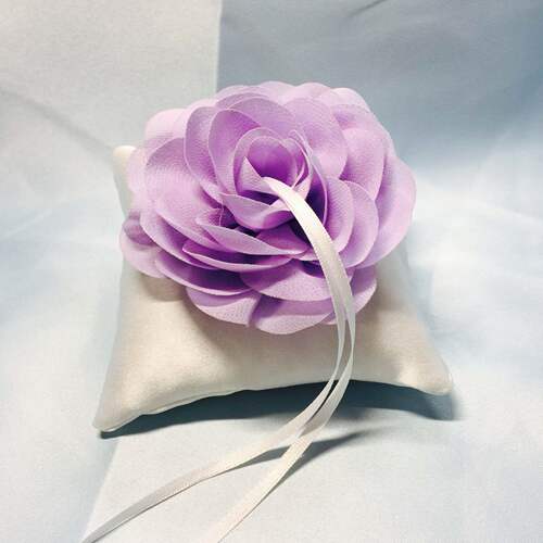 Original Handmade Ring Pillow, Lace Ring Pillow, 10*10cm Flower Ring Pillow, European and American Wedding Supplies, Bridesmaid Accessory