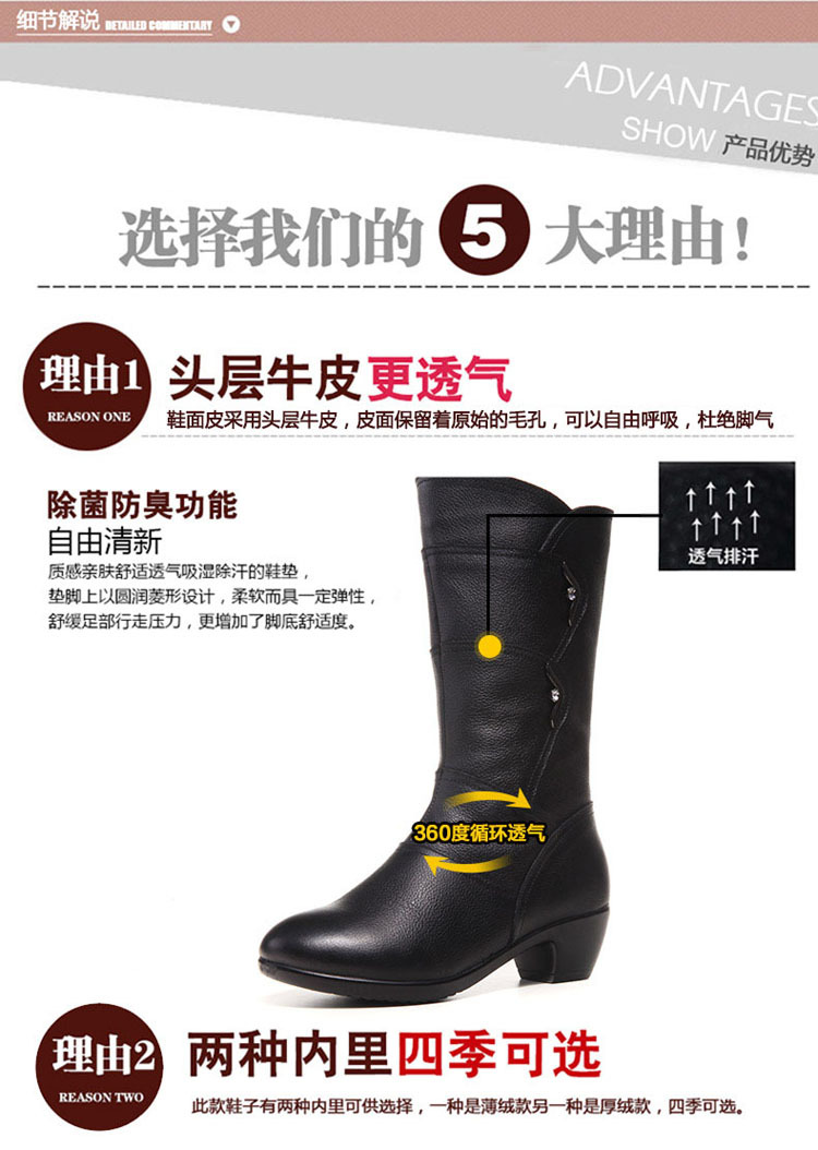 Bottes femme GIOVANNI en En cuir - Ref 3355474 Image 19