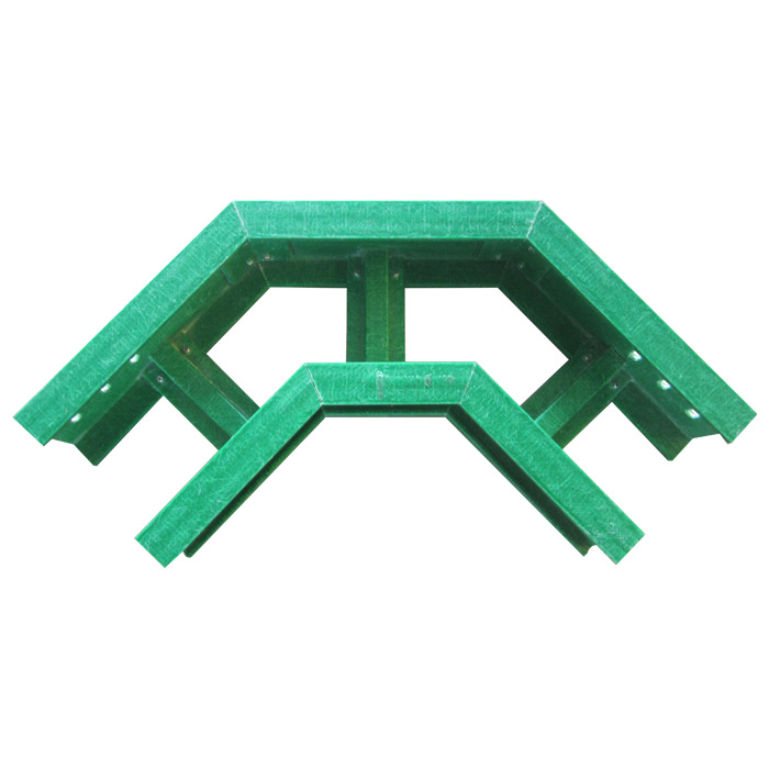 批发玻璃钢桥架 工型梯式水平弯通 玻璃钢梯式桥架可定制