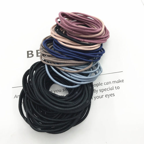 Korean version of Internet celebrity hair accessories ins hair band thin hair band hair rope rubber band headband manufacturer 100 zipper bag factory stall