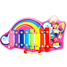 兒童早教音樂益智玩具 木制八音敲琴手敲木琴