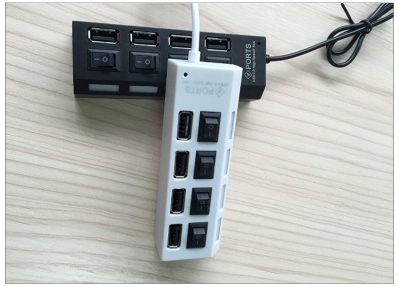 批发厂家 USB HUB 2.0高速传输 四口独立开关集线器分线器