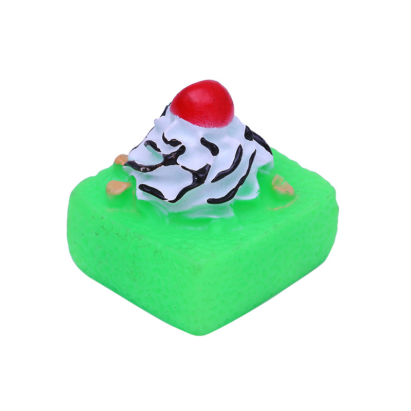 Juguete de vinilo simulación postre pastel BB llamada sonido juguete suministros para mascotas suministro directo de fábrica al por mayor