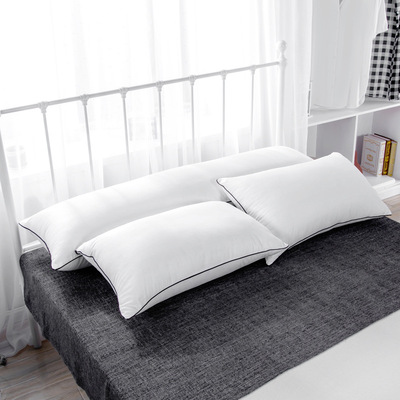 2018 Manufactor Direct selling new pattern Cotton Solid Simplicity Pillow core Pillow Neck protection Velvet feather On behalf of