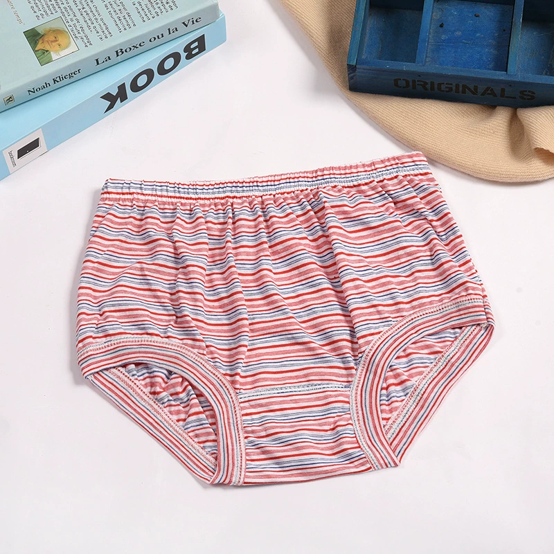 Новые Женские Треугольные нижнее белье тетя Мода Полосатое нижнее белье больших размеров женское нижнее белье оптом