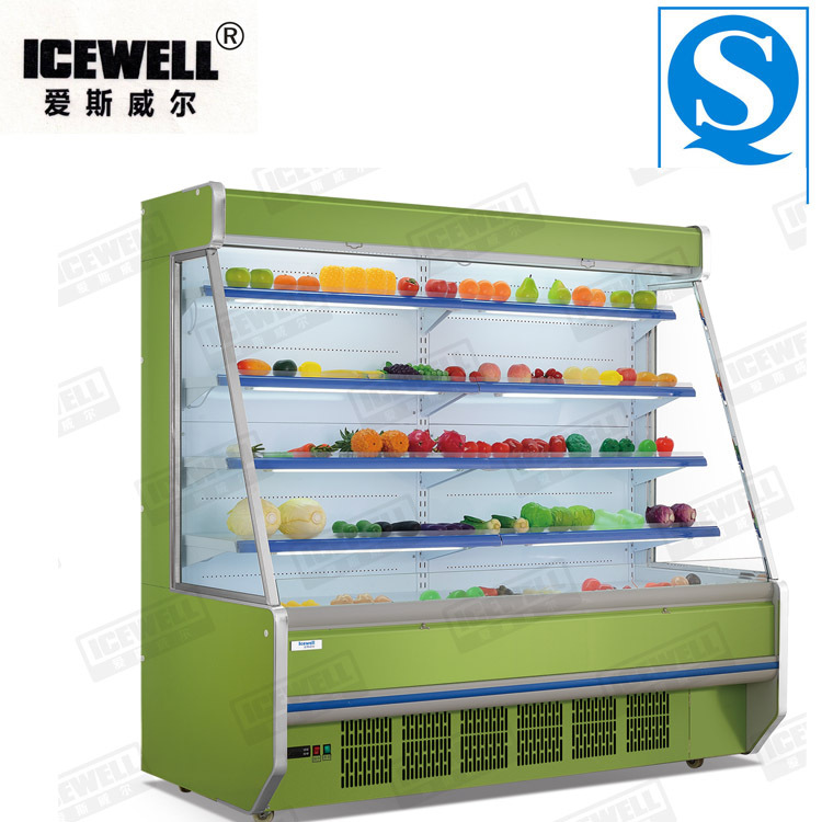 爱斯威尔厂家直供连锁蔬果店专供立式敞开式水果保鲜柜展示