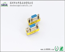D-SUB系列连接器 兰胶 DB9P母头转DB9P母头 常规 印字USA转接头
