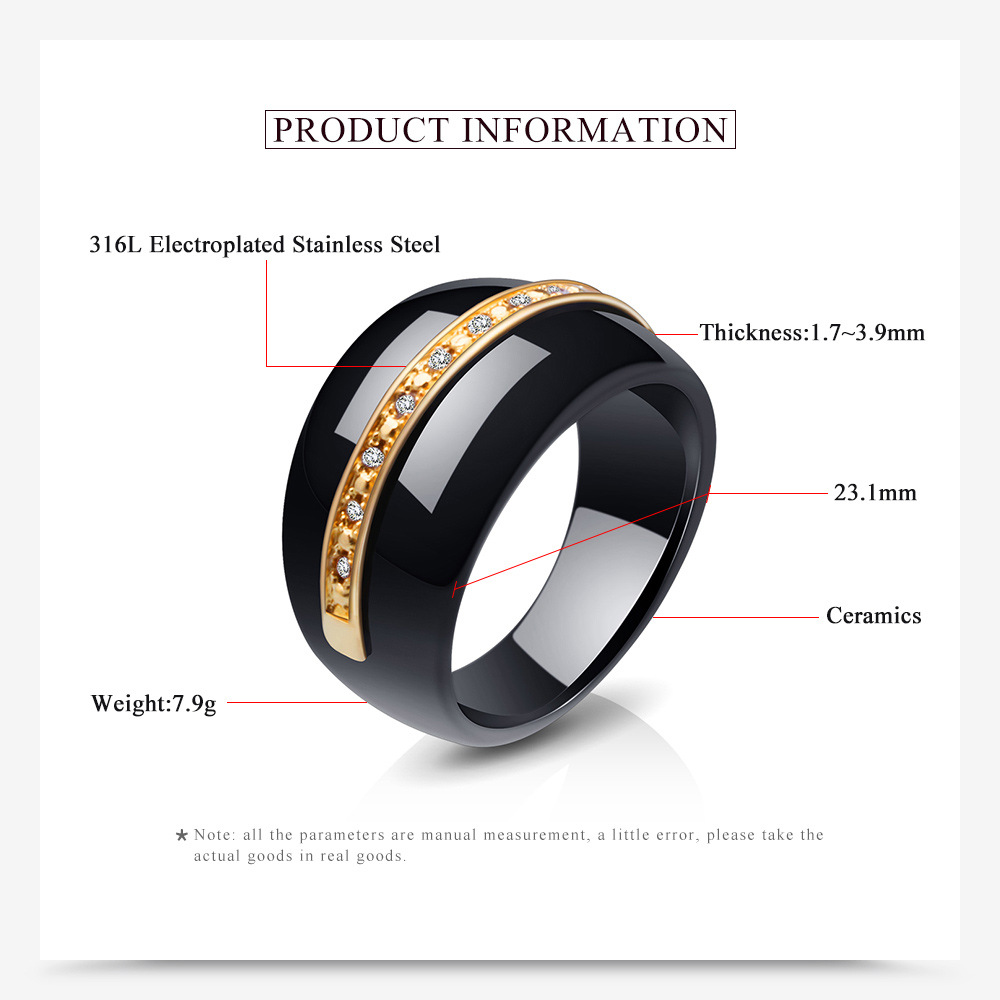 10g Weight Artificial Diamond Inlay Material Titanium Steel Geometric Artificial Diamond Wedding Bands