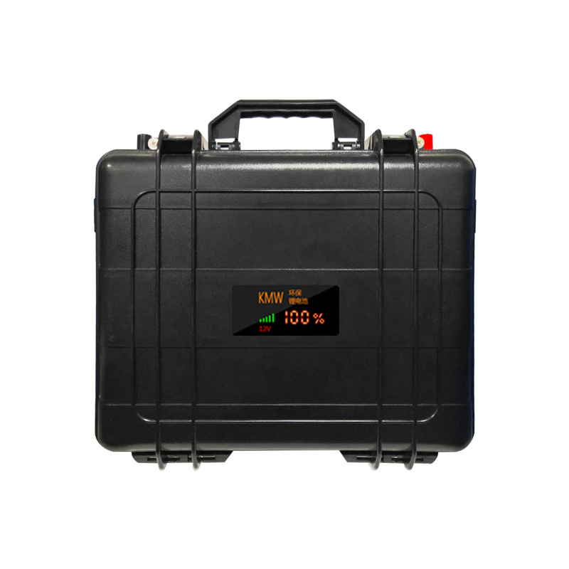 便携式手提箱12V锂电池户外氙气灯钓鱼备用电源大容量12v50A100AH