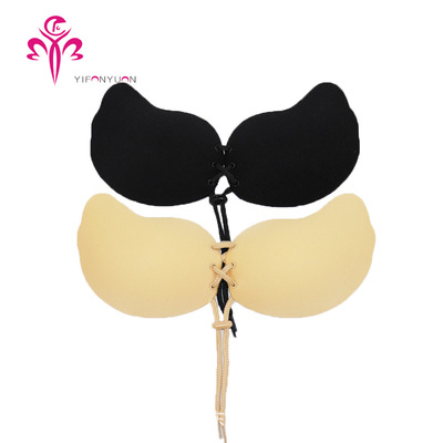 厂家批发无钢圈硅胶胸贴隐形文胸 生物胶芒果拉拉  女士隐形内衣