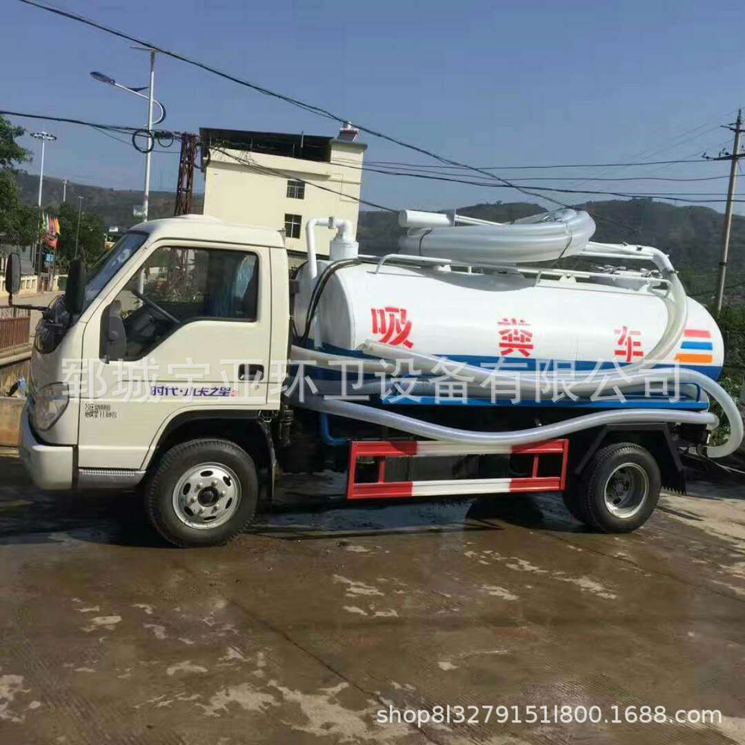 山东厂家直销养殖场沼气池专用车5方时代吸粪车真空自吸自排