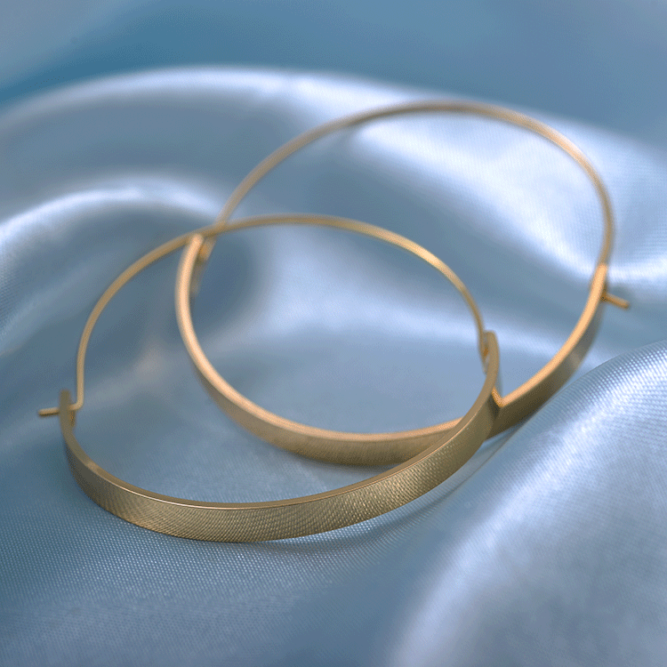 Simple Half-Circle Hoop Earrings Curved Womenu0027s Earrings Green Gold Electroplating Silver