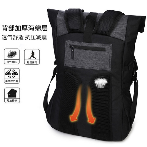 Basketball backpack for men, student travel bag, travel bag, large capacity, mountain climbing bag, sports training, outdoor double shoulder bag