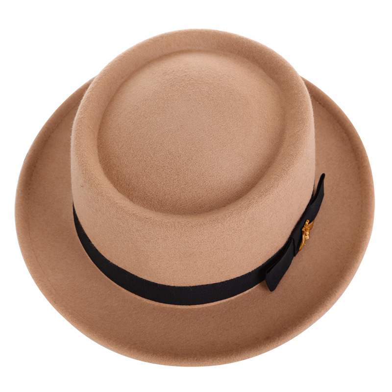Sombrero de otoño e invierno lana pura Jazz sombrero moda abeja accesorios tradicional artesanía fieltro sombrero fábrica al por mayor