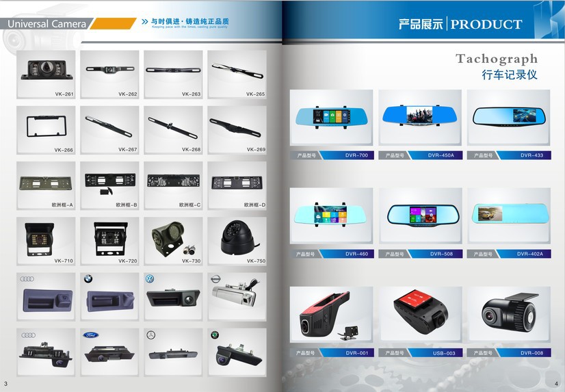 Suitable for Android 360-Degree Panoramic Car Camera, Wide-Angle Universal Panoramic 720/1080P