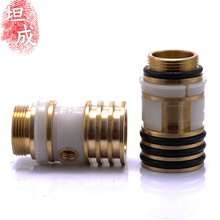 水暖五金螺丝芯配件厨房冷热水龙头打孔出水管壳体连接固定铜芯子