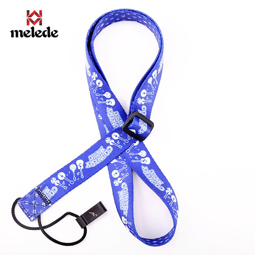 3S Country Music Guitar Folk Style Belt Strap Print Ukulele Ukulele Black
