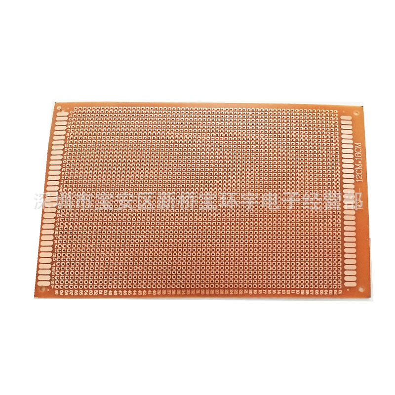 12*18CM单面电木万能板 2.54MM间距 1.2厚万用电路板 PCB实验空板