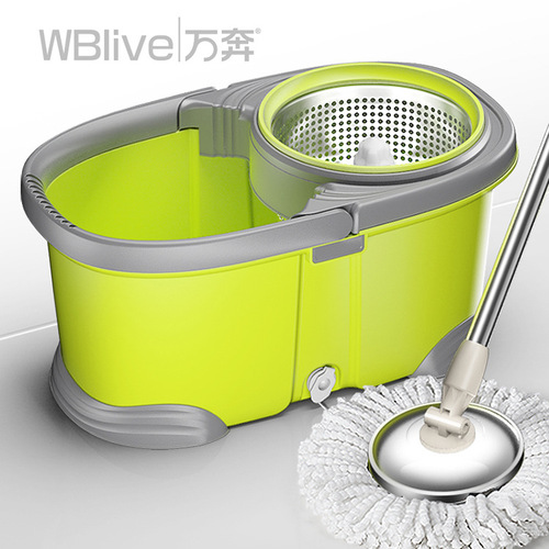 Manufacturer Wanben spin mop household good god mop wooden floor mop gift dual drive mop hand-washable mop