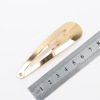 456789 cm Guangzhou -produced round head Lattic color, color -plated gold -plated children hair clip folding sea sandwich water droplet clip BB clip