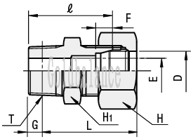 钢管用切入式管接头 接插型 KTGS6-1