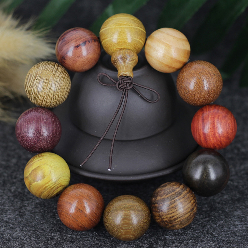 多种材质名贵木手串 多宝珠手串 佛珠8-20mm 手链男女饰品