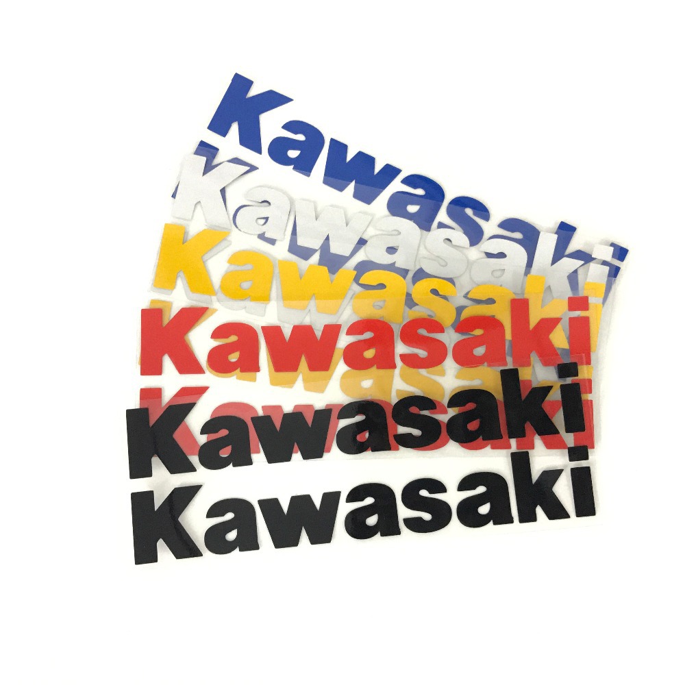 가와사키 오토바이 수정 스티커 개인화 된 자동차 로고 장식 반사 데칼 페달 바디 방수에 적합