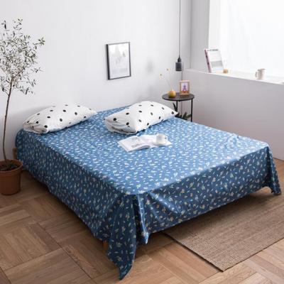 日式条纹格子四季全棉床单件1.2m学生宿舍床单双人2m纯棉男女被单