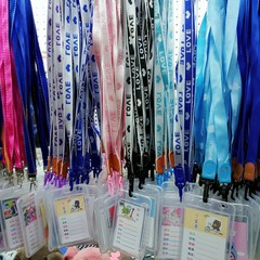 Korean Student Bus Cute Cartoon Letter Elastic Lanyard ID Card Manufacturer Hot Sale