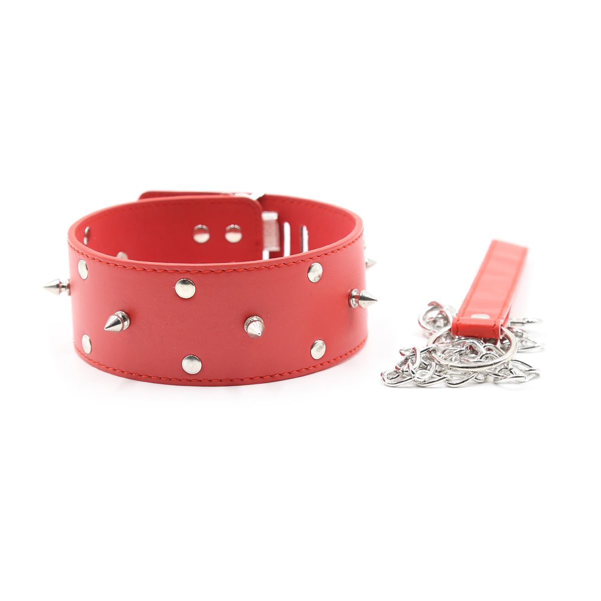 Venta al por mayor sexy pico collar perro mascota cadena tracción cuello cubierta alternativa promoción moda tendencia pu collar