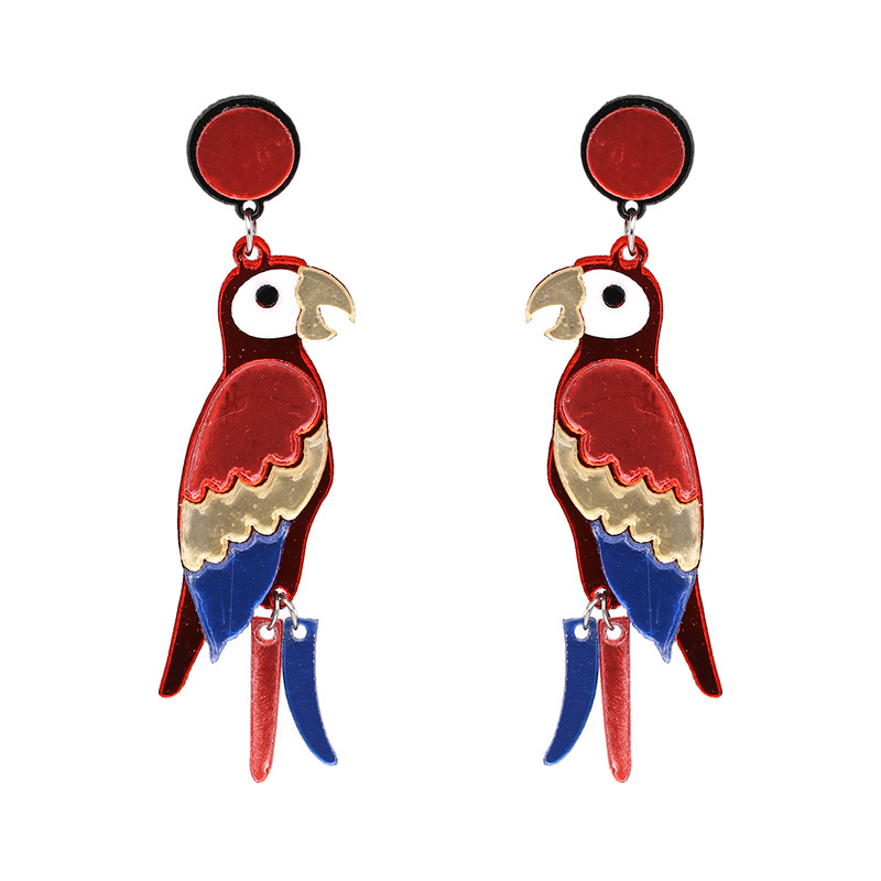 New Parrot Earrings Women's Jewelry Earrings Wholesale display picture 2