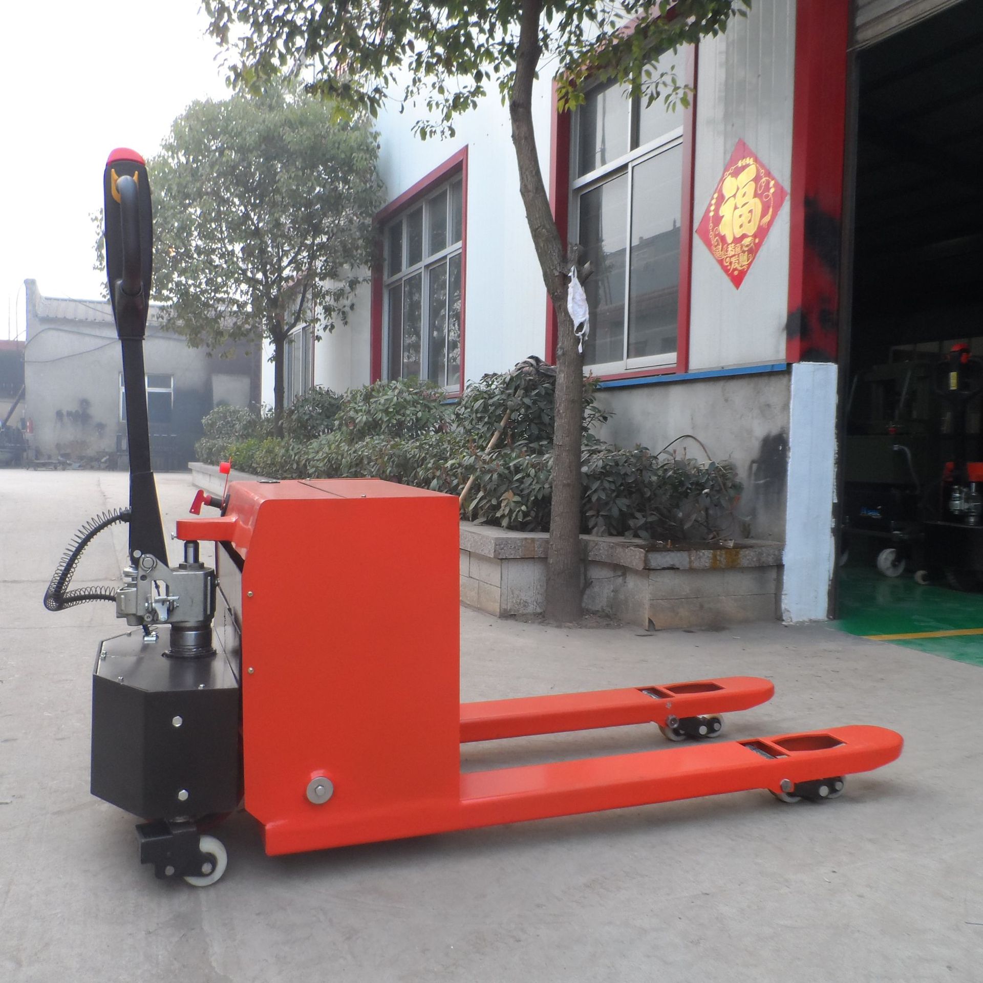 半电动电瓶叉车 半电动搬运车 电动托盘搬运车