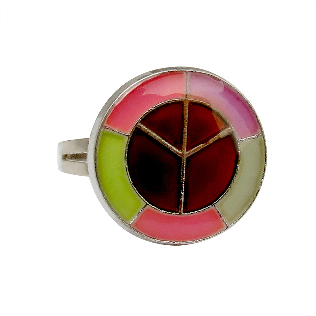 50g Weight Artificial Gemstones Inlay Material Birthday Occasion Alloy Material Heart Pattern Women'S Gender Plating Design Fashion Style Simple Peach Heart Love Butterfly Moon Color Changing Ring 46