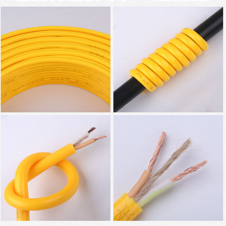 新国标纯红铜铜芯牛筋软线电缆电线0.75平方防冻防水2芯