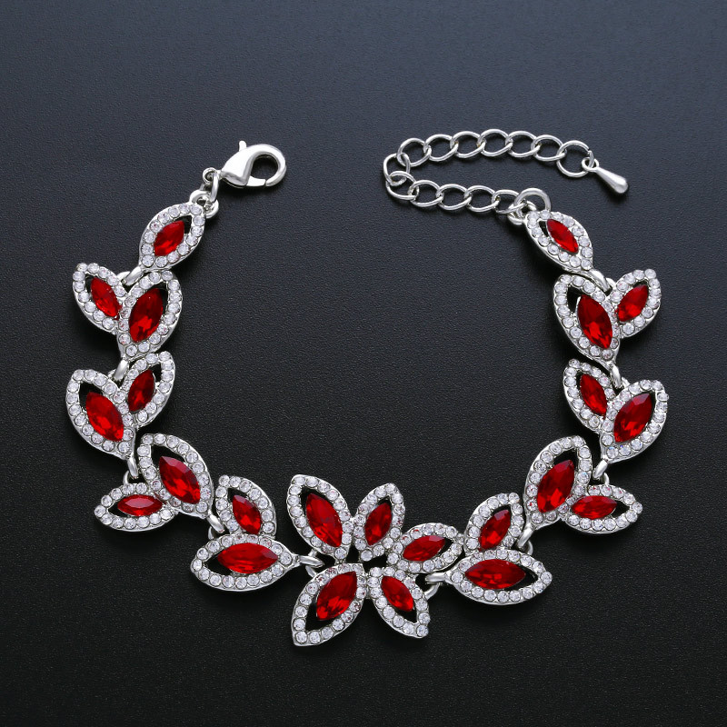Imitated crystalCZ Fashion Geometric bracelet  red  Fashion Jewelry NHAS0587redpicture11