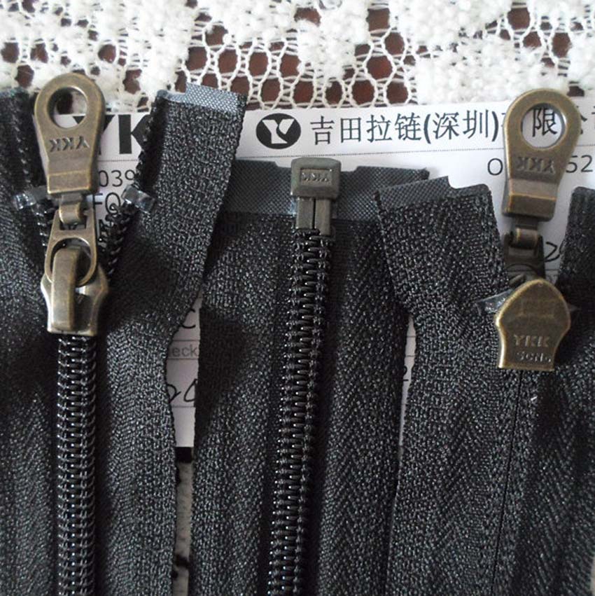 Ykk 059 YKK拉链 订购YKK5#尼龙反穿 单开拉链 YKK原产尼龙门襟黑拉链-阿里巴巴