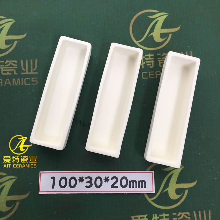 唐山 1600℃ 99氧化铝 100*30*20mm 矩形刚玉舟 长方形刚玉坩埚-阿里巴巴