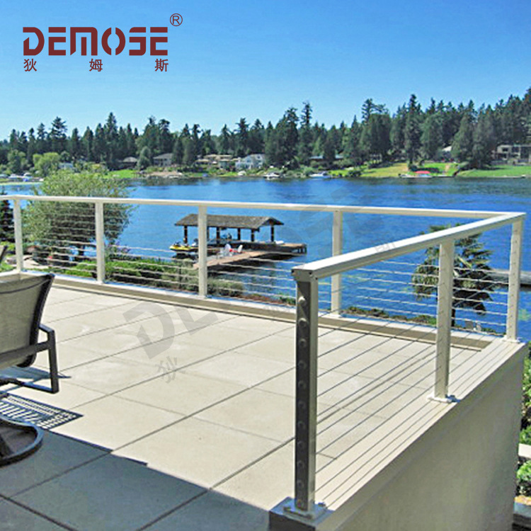 定制家用室内外不锈钢阳台护栏 不锈钢索栏杆 露台钢索栏杆