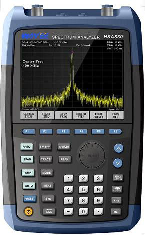 HSA830/870手持式频谱分析仪 3.6G频率计数 音频调解