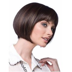 Amazon European and American Women's Short Straight Bobo Bob Hairstyle Synthetic High-Temperature Wire False Hair Cap Manufacturer Supply