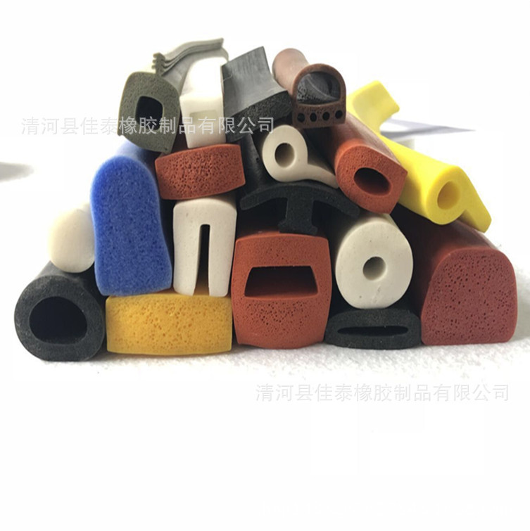 硅胶发泡海绵密封条 硅胶彩色方形密封条 耐高温异型O型橡胶条