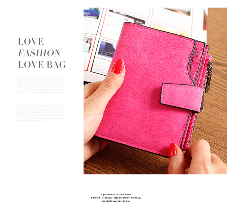 Women's Solid Color Pu Leather Side Zipper Card Holders display picture 7