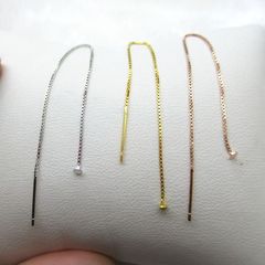 純銀のビーズの耳の糸の長いタイプの女性の気質の韓国のシンプルなフリンジの耳のチェーンのイヤリングのアクセサリーの超仙小清新