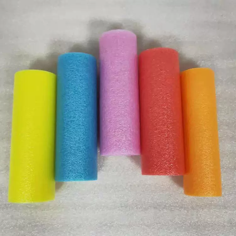 珍珠棉管 EPE 水上玩具彩色珍珠棉EVA浮条棉管36/10*1m厂家批发