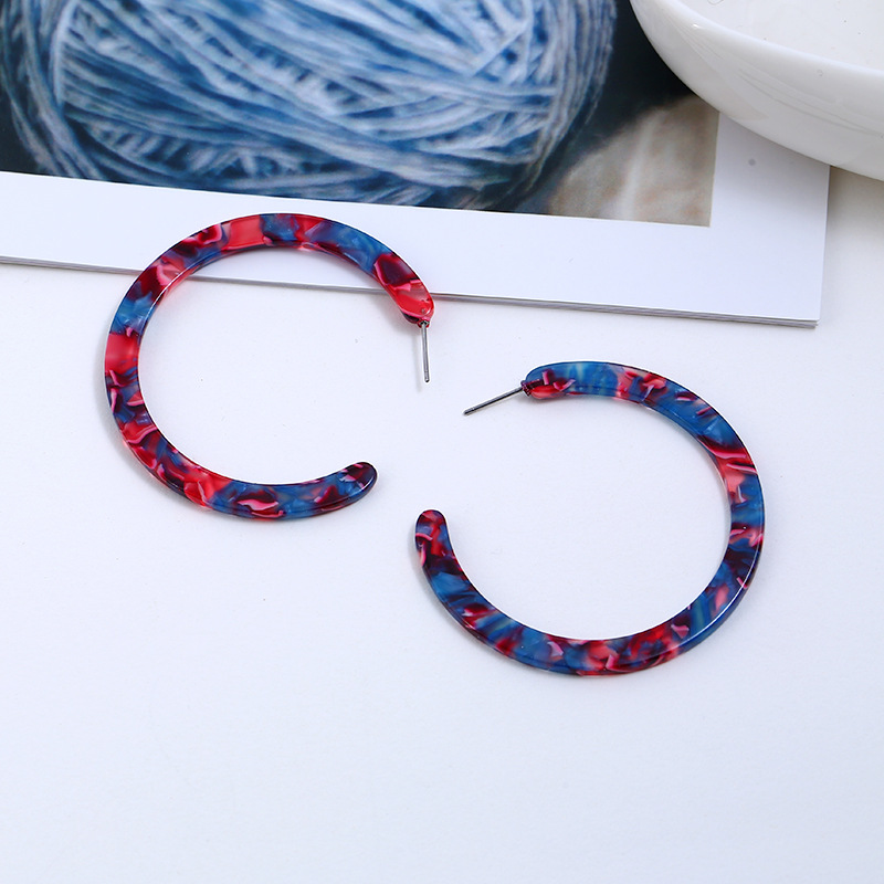 Simple Fashion Creative Acrylic C-shaped Earrings display picture 13