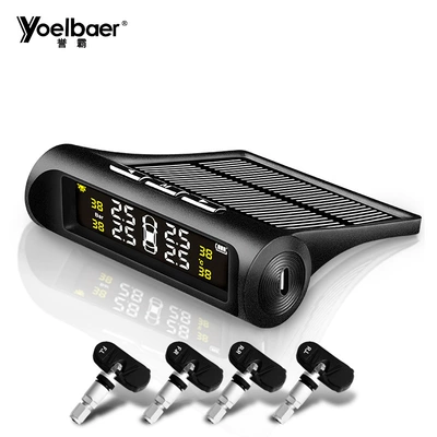 Wireless Solar-Powered Built-In Tire Air pressure gauge/tire pressure gauge