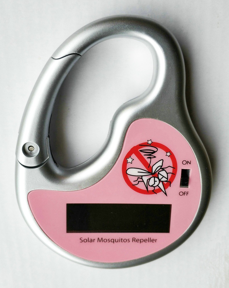 CE認證 太陽能 驅蚊器 超聲波 驅蚊 環保安全 PINK 粉色版 女士妝