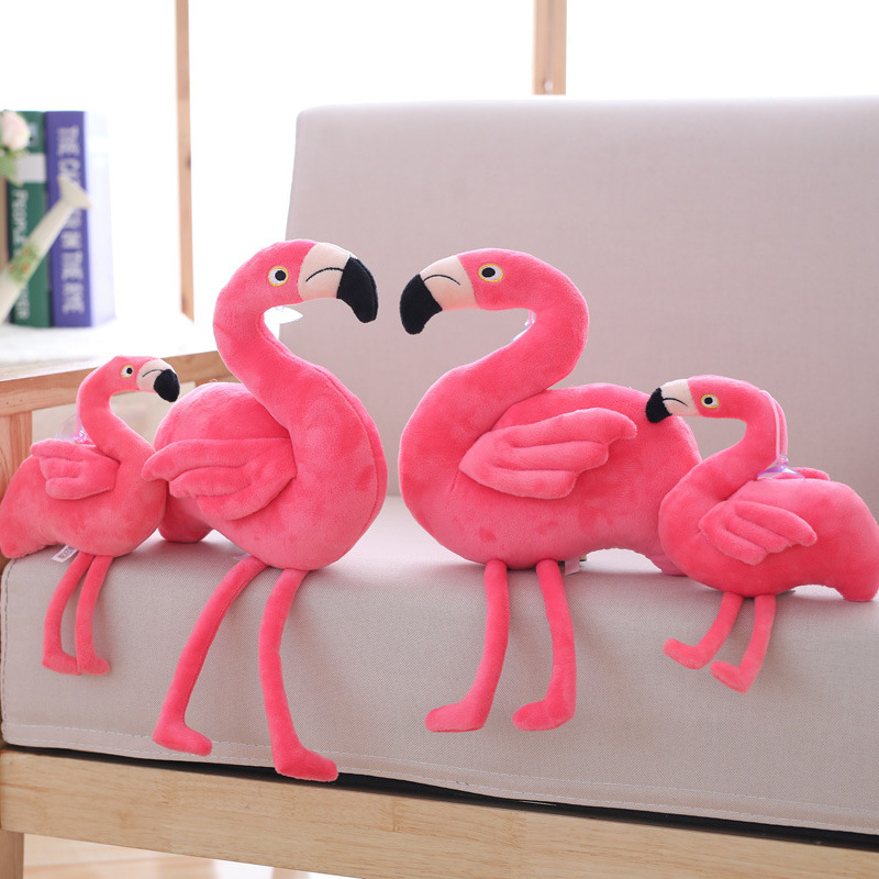 Creative Flamingo Doll Pillow Doll Cute Pink Plush Toy Rag Doll Birthday Gift Girls Wholesale